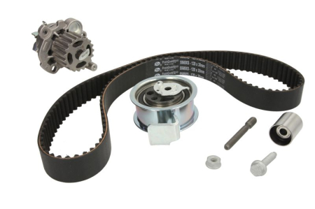 Distributie - Set distributie potrivit AUDI A2, A3, A4 B5, A4 B6, A4 B7, A6 C5; FORD GALAXY I, GALAXY MK I; SEAT ALHAMBRA, LEON, TOLEDO II 1.2D/1.9D/2.0D 1995-2011 (curea + intinzator + pompa apa)