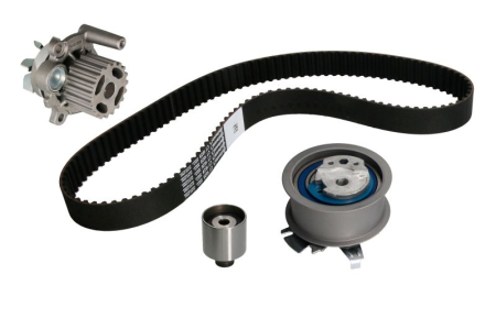 Distributie - Set distributie potrivit AUDI A2, A3, A4 B6, A4 B7, A6 C5; FORD GALAXY I, GALAXY MK I; SEAT ALHAMBRA, ALTEA, ALTEA XL 1.2D/1.9D/2.0D 1995-2011 (curea + intinzator + pompa apa)