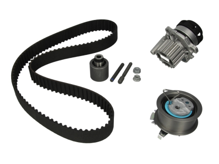 Distributie - Set distributie potrivit AUDI A2, A3, A4 B6, A4 B7, A6 C5; FORD GALAXY I, GALAXY MK I; SEAT ALHAMBRA, ALTEA, ALTEA XL 1.2D/1.9D/2.0D 1995-2011 (curea + intinzator + pompa apa)