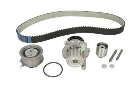 Distributie - Set distributie potrivit AUDI A2, A3, A4 B6, A4 B7, A6 C5; FORD GALAXY I, GALAXY MK I; SEAT ALHAMBRA, ALTEA, ALTEA XL, IBIZA III 1.2D-2.0D 1995-2015 (curea + intinzator + pompa apa)
