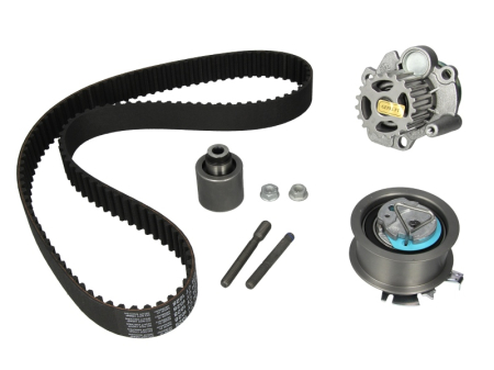 Distributie - Set distributie potrivit AUDI A2, A3, A4 B6, A4 B7, A6 C5; FORD GALAXY I; SEAT ALHAMBRA, ALTEA, ALTEA XL, IBIZA III, LEON 1.2D/1.9D/2.0D 1995-2011 (curea + intinzator + pompa apa)