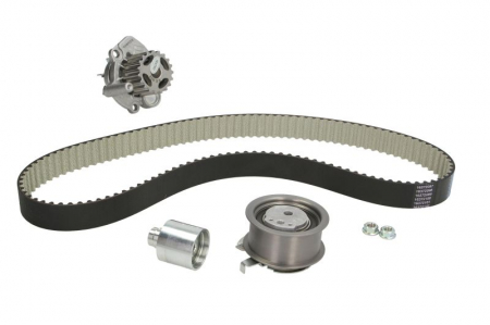 Distributie - Set distributie (curea + intinzator + Pompa apa) potrivit AUDI A2, A3, A4 B6, A4 B7, A6 C5; FORD GALAXY I; SEAT ALHAMBRA, ALTEA, ALTEA XL, IBIZA III, LEON 1.2D/1.9D/2.0D 03.95-05.11