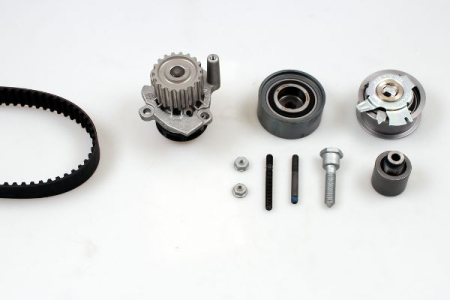 Distributie - Set distributie potrivit AUDI A2, A3, A4 B7; SEAT ALTEA, ALTEA XL, LEON, TOLEDO III; SKODA OCTAVIA II, SUPERB II 1.2D/1.9D/2.0D 1999-2015 (curea + intinzator + pompa apa)