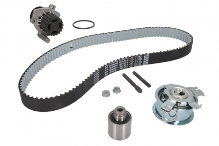 Set distributie potrivit AUDI A2, A3; SEAT ALHAMBRA, ALTEA, ALTEA XL, AROSA, CORDOBA, IBIZA III, IBIZA IV, IBIZA IV SC, LEON, TOLEDO III 1.2D-2.0D dupa 1999 (curea + intinzator + Pompa apa) [1]