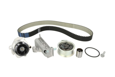 Distributie - Set distributie potrivit AUDI A2, A4 B7; SEAT AROSA; SKODA FABIA I, FABIA I PRAKTIK; VW JETTA III, LUPO I, POLO, POLO IV 1.2D-2.7D 1999-2010 (curea + intinzator + pompa apa)