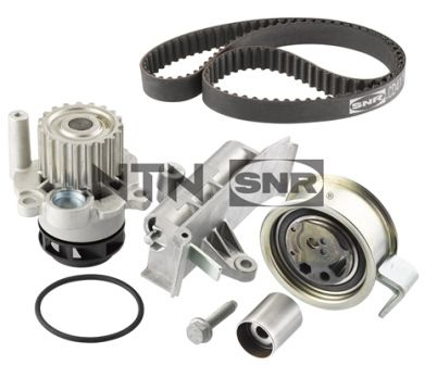 Set distributie potrivit AUDI A2, A4 B7; SEAT AROSA; SKODA FABIA I, FABIA I PRAKTIK; VW JETTA III, LUPO I, POLO, POLO IV 1.2D-2.7D 1999-2010 (curea + intinzator + pompa apa) [1]