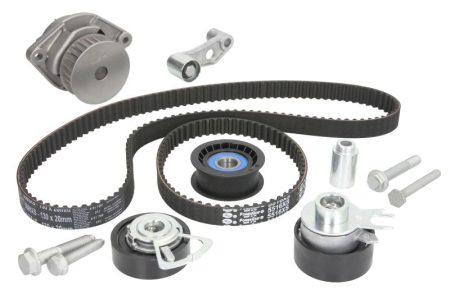 Distributie - Set distributie potrivit AUDI A2; SEAT ALTEA, ALTEA XL, AROSA, CORDOBA, CORDOBA VARIO, IBIZA II, IBIZA III, IBIZA IV 1.4/1.4LPG/1.6 1996-2015 (curea + intinzator + pompa apa)