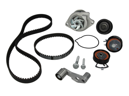 Distributie - Set distributie potrivit AUDI A2; SEAT ALTEA, ALTEA XL, AROSA, CORDOBA, CORDOBA VARIO, IBIZA II, IBIZA III, IBIZA IV 1.4/1.4LPG/1.6 1996-2015 (curea + intinzator + pompa apa)