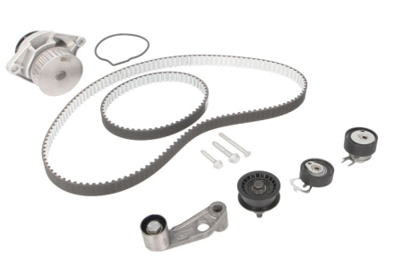 Distributie - Set distributie potrivit AUDI A2; SEAT ALTEA, ALTEA XL, CORDOBA, CORDOBA VARIO, IBIZA II, IBIZA III, IBIZA IV, IBIZA IV SC 1.4/1.4LPG/1.6 1996-2015 (curea + intinzator + pompa apa)
