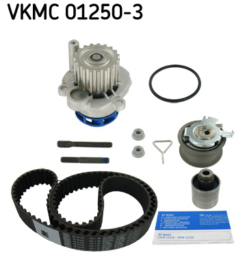 Set distributie potrivit AUDI A2; SEAT AROSA, IBIZA III; VW JETTA III, LUPO I, POLO IV 1.2D/1.4D/1.9D dupa 1999 (curea + intinzator + pompa apa) [1]