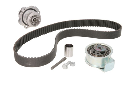 Distributie - Set distributie potrivit AUDI A2; SEAT AROSA; SKODA FABIA I, FABIA I PRAKTIK; VW LUPO I, POLO, POLO IV 1.4D/1.9D 1999-2008 (curea + intinzator + pompa apa)