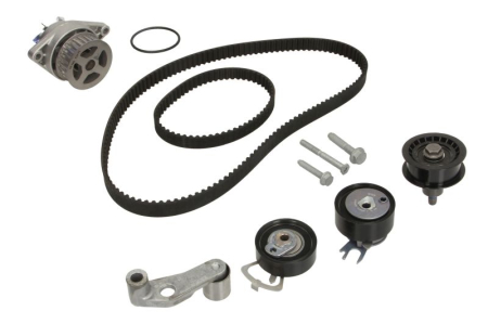 Distributie - Set distributie potrivit AUDI A2; SEAT LEON, TOLEDO II; VW BORA, BORA I, GOLF IV, LUPO I, POLO, POLO III 1.6 1998-2006 (curea + intinzator + pompa apa)