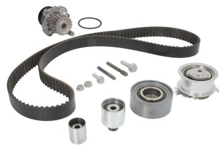 Piese Auto - Set distributie (curea + intinzator + Pompa apa) potrivit AUDI A3, A4 ALLROAD B8, A4 B7, A4 B8, A5, A6 C6, Q5, TT; SEAT ALTEA, ALTEA XL, EXEO, EXEO ST, LEON, TOLEDO III 2.0D 05.03-07.18