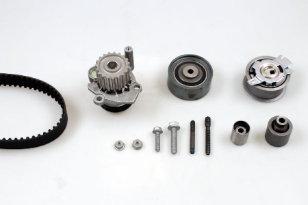 Distributie - Set distributie potrivit AUDI A3, A4 ALLROAD B8, A4 B8, A5, A6 C6, Q5, TT; SEAT ALTEA, ALTEA XL, EXEO, EXEO ST, LEON; SKODA OCTAVIA II 2.0D 2003-2018 (curea + intinzator + pompa apa)