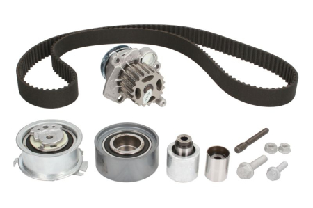 Distributie - Set distributie potrivit AUDI A3, A4 ALLROAD B8, A4 B8, A5, A6 C6, Q5, TT; SEAT ALTEA, ALTEA XL, EXEO, EXEO ST, LEON, TOLEDO III 2.0D 2003-2018 (curea + intinzator + pompa apa)