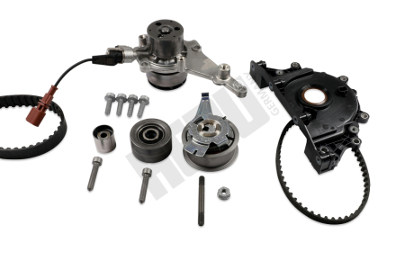Set distributie potrivit AUDI A3, A4 ALLROAD B9, A4 B9, A5, A6 ALLROAD C8, A6 C8, A7, Q2, Q3, Q5; CUPRA FORMENTOR; SEAT ATECA, LEON 2.0D/2.0DH dupa 2014 (curea + intinzator + pompa apa) [1]