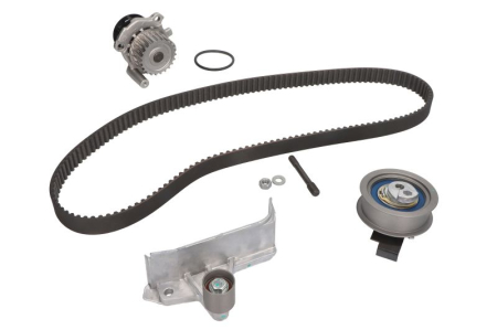 Distributie - Set distributie potrivit AUDI A3, A4 B5, A4 B6, A4 B7, A6 C5; SEAT EXEO, EXEO ST; SKODA SUPERB I; VW PASSAT B5.5 1.8 1995-2010 (curea + intinzator + pompa apa)