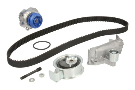 Distributie - Set distributie potrivit AUDI A3, A4 B5, A4 B6, A4 B7, A6 C5; SEAT EXEO, EXEO ST; SKODA SUPERB I; VW PASSAT B5.5 1.8 1995-2010 (curea + intinzator + pompa apa)