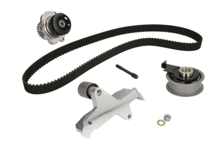 Distributie - Set distributie potrivit AUDI A3, A4 B5, A4 B6, A4 B7, A6 C5; SEAT EXEO, EXEO ST; VW PASSAT B5.5 1.8 1995-2010 (curea + intinzator + pompa apa)