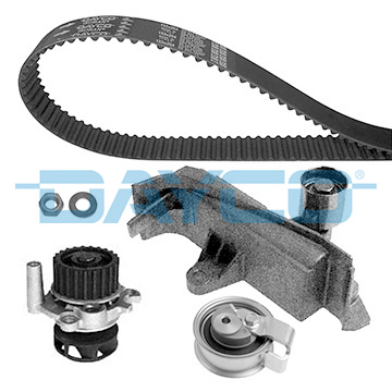Distributie - Set distributie potrivit AUDI A3, A4 B5, A4 B6, A4 B7, A6 C5; SKODA SUPERB I; VW PASSAT B5.5 1.8 1995-2008 (curea + intinzator + pompa apa)