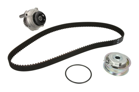Distributie - Set distributie potrivit AUDI A3, A4 B5, A4 B6, A4 B7; SEAT ALTEA, ALTEA XL, CORDOBA, CORDOBA VARIO, EXEO, EXEO ST, IBIZA II, LEON 1.6-2.0 1994-2015 (curea + intinzator + pompa apa)