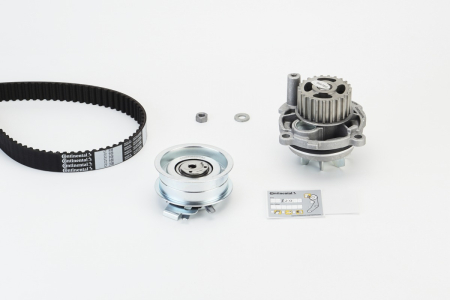 Set distributie potrivit AUDI A3, A4 B5, A4 B6, A4 B7; SEAT ALTEA, ALTEA XL, CORDOBA, CORDOBA VARIO, EXEO, EXEO ST, IBIZA II, LEON 1.6-2.0 1994-2015 (curea + intinzator + pompa apa) [1]