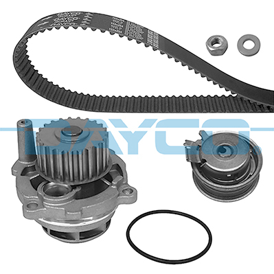 Set distributie potrivit AUDI A3, A4 B5, A4 B6, A4 B7; SEAT ALTEA, ALTEA XL, CORDOBA, CORDOBA VARIO, EXEO, EXEO ST, IBIZA II, LEON 1.6-2.0CNG 1994-2017 (curea + intinzator + pompa apa) [1]