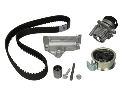 Distributie - Set distributie potrivit AUDI A3, A4 B5, A4 B6, A6 C5; FORD GALAXY I, GALAXY MK I; SEAT ALHAMBRA, LEON, TOLEDO II; SKODA OCTAVIA I 1.2D/1.9D 1995-2010 (curea + intinzator + pompa apa)