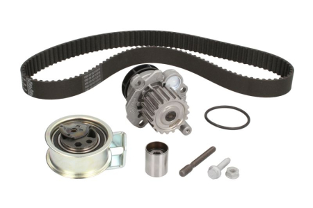 Distributie - Set distributie potrivit AUDI A3, A4 B5, A4 B6, A6 C5; FORD GALAXY I; SEAT ALHAMBRA, LEON, TOLEDO II; SKODA OCTAVIA I, SUPERB I 1.2D/1.9D 1995-2010 (curea + intinzator + pompa apa)