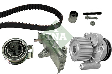 Set distributie potrivit AUDI A3, A4 B5, A4 B6, A6 C5; FORD GALAXY I; SEAT ALHAMBRA, LEON, TOLEDO II; SKODA OCTAVIA I, SUPERB I 1.2D/1.9D 1995-2010 (curea + intinzator + pompa apa) [1]