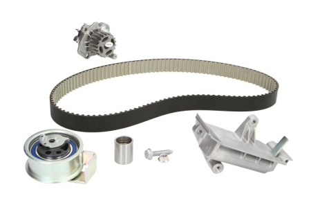 Distributie - Set distributie potrivit AUDI A3, A4 B5, A4 B6, A6 C5; FORD GALAXY I; SEAT ALHAMBRA, LEON, TOLEDO II; SKODA OCTAVIA I, SUPERB I 1.2D/1.9D 1995-2010 (curea + intinzator + pompa apa)