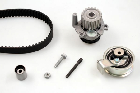 Distributie - Set distributie (curea + intinzator + Pompa apa) potrivit AUDI A3, A4 B5, A4 B6, A6 C5; FORD GALAXY I; SEAT ALHAMBRA, LEON, TOLEDO II; SKODA OCTAVIA I, SUPERB I; VW BORA 1.9D 03.95-09.10