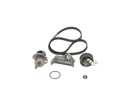 Set distributie potrivit AUDI A3, A4 B5, A6 C5, TT; SEAT ALHAMBRA, CORDOBA, IBIZA II, LEON, TOLEDO II; SKODA OCTAVIA I; VW BORA 1.6D/1.8 1995-2016 (curea + intinzator + pompa apa) [1]
