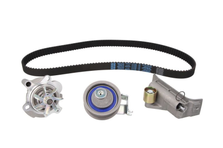 Distributie - Set distributie potrivit AUDI A3, A4 B5, A6 C5, TT; SEAT ALHAMBRA, CORDOBA, IBIZA II, LEON, TOLEDO II; SKODA OCTAVIA I; VW BORA 1.6D/1.8 1995-2016 (curea + intinzator + pompa apa)