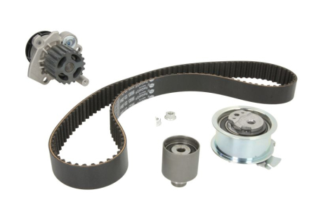 Distributie - Set distributie potrivit AUDI A3, A4 B6, A4 B7, A6 C5; FORD GALAXY I, GALAXY MK I; SEAT ALHAMBRA, ALTEA, ALTEA XL, IBIZA III, LEON 1.9D/2.0D 1995-2011 (curea + intinzator + pompa apa)