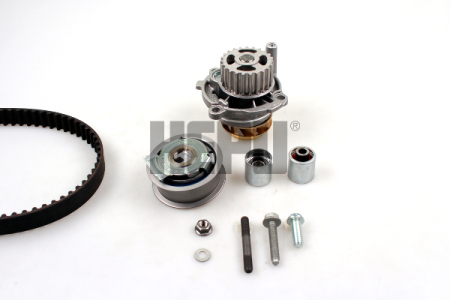 Set distributie potrivit AUDI A3, A4 B6, A4 B7; SEAT ALTEA, ALTEA XL, LEON, TOLEDO III; SKODA OCTAVIA II; VW EOS, GOLF PLUS V, GOLF V 2.0 2002-2017 (curea + intinzator + pompa apa) [1]