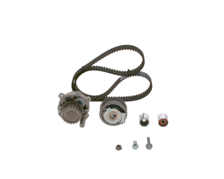 Set distributie potrivit AUDI A3, A4 B6; SEAT ALTEA, ALTEA XL, LEON, TOLEDO III; SKODA OCTAVIA II; VW EOS, GOLF PLUS V, GOLF V, JETTA III 2.0 2002-2010 (curea + intinzator + pompa apa) [1]