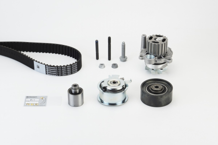 Set distributie potrivit AUDI A3, A4 B7, A6 C6; CHRYSLER SEBRING; DODGE AVENGER, CALIBER, JOURNEY; JEEP COMPASS, PATRIOT; MITSUBISHI GRANDIS 2.0D dupa 2003 (curea + intinzator + pompa apa) [1]