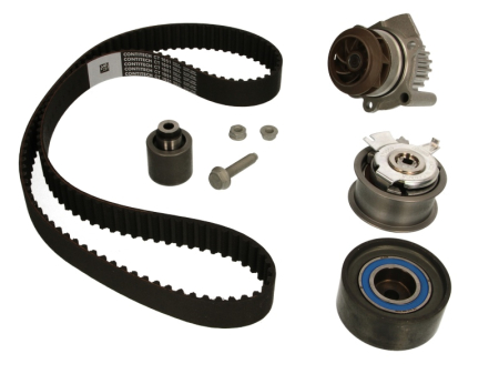 Distributie - Set distributie potrivit AUDI A3, A4 B7, A6 C6; CHRYSLER SEBRING; DODGE AVENGER, CALIBER, JOURNEY; JEEP COMPASS, PATRIOT; MITSUBISHI GRANDIS 2.0D dupa 2003 (curea + intinzator + pompa apa)