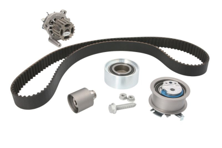 Distributie - Set distributie potrivit AUDI A3, A4 B7, A6 C6; CHRYSLER SEBRING; DODGE AVENGER, CALIBER, JOURNEY; JEEP COMPASS, PATRIOT; MITSUBISHI GRANDIS 2.0D dupa 2003 (curea + intinzator + pompa apa)