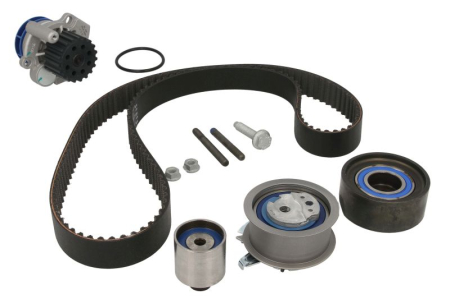 Distributie - Set distributie potrivit AUDI A3, A4 B7, A6 C6; CHRYSLER SEBRING; DODGE AVENGER, CALIBER, JOURNEY; JEEP COMPASS, PATRIOT; MITSUBISHI GRANDIS 2.0D dupa 2003 (curea + intinzator + pompa apa)