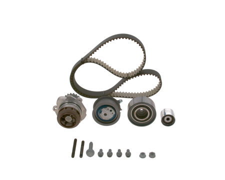 Set distributie potrivit AUDI A3, A4 B7, A6 C6; CHRYSLER SEBRING; JEEP COMPASS, PATRIOT; MITSUBISHI GRANDIS, LANCER VIII, OUTLANDER II 2.0D dupa 2003 (curea + intinzator + pompa apa) [1]