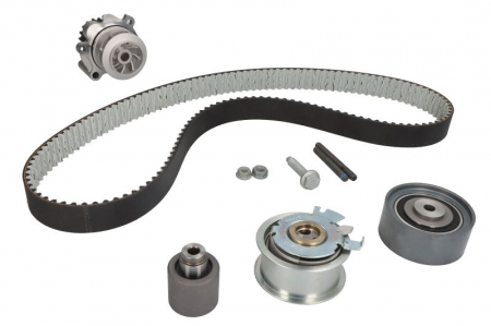 Set distributie (curea + intinzator + Pompa apa) potrivit AUDI A3, A4 B7, A6 C6; DODGE AVENGER, CALIBER, JOURNEY; JEEP PATRIOT; MITSUBISHI GRANDIS, LANCER VIII 1.9D/2.0D 02.03- [1]