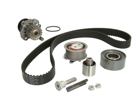 Distributie - Set distributie potrivit AUDI A3, A4 B7; SEAT ALTEA, ALTEA XL, LEON, TOLEDO III; SKODA OCTAVIA II, SUPERB II; VW GOLF PLUS V 1.2D/1.9D/2.0D 1999-2015 (curea + intinzator + pompa apa)