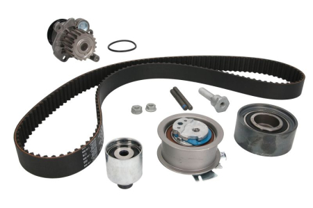 Distributie - Set distributie potrivit AUDI A3, A4 B7; SEAT ALTEA, ALTEA XL, LEON, TOLEDO III; SKODA OCTAVIA II, SUPERB II; VW GOLF PLUS V 1.2D/1.9D/2.0D 1999-2015 (curea + intinzator + pompa apa)