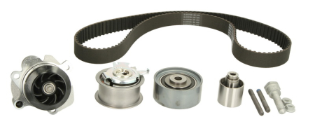 Distributie - Set distributie potrivit AUDI A3, A4 B7; SEAT ALTEA, ALTEA XL, LEON, TOLEDO III; SKODA OCTAVIA II, SUPERB II; VW GOLF PLUS V 1.2D/1.9D/2.0D 1999-2015 (curea + intinzator + pompa apa)