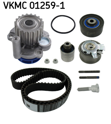 Set distributie potrivit AUDI A3, A4 B7; SEAT ALTEA, ALTEA XL, LEON, TOLEDO III; SKODA OCTAVIA II, SUPERB II; VW GOLF PLUS V, GOLF V 1.9D/2.0D 2003-2015 (curea + intinzator + pompa apa) [1]