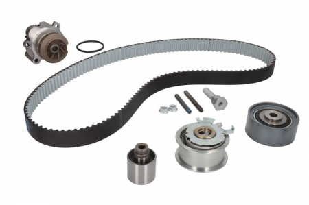 Set distributie (curea + intinzator + Pompa apa) potrivit AUDI A3, A4 B7; SEAT ALTEA, ALTEA XL, LEON, TOLEDO III; SKODA OCTAVIA II, SUPERB II; VW GOLF PLUS V, GOLF V 1.9D/2.0D 02.03-07.15 [1]