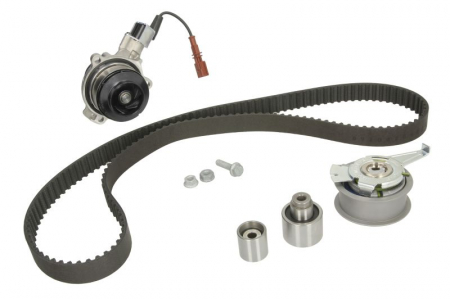 Set distributie (curea + intinzator + Pompa apa) potrivit AUDI A3, A6 C8, Q5; SEAT LEON, LEON SC, LEON ST; SKODA KAMIQ, KAROQ, OCTAVIA III, SCALA 1.6D/2.0D/2.0DH 08.12- [1]