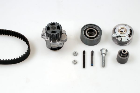 Distributie - Set distributie potrivit AUDI A3; SEAT ALTEA, ALTEA XL; SKODA OCTAVIA II; VW GOLF PLUS V, GOLF V, JETTA III, PASSAT B6, TOURAN 2.0D 2004-2015 (curea + intinzator + pompa apa)